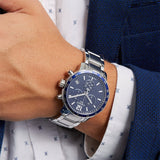  Shop Authentic Tissot Quickster Chronograph Blue Dial Watch For Men - T095.417.11.047.00 - Luxxuri