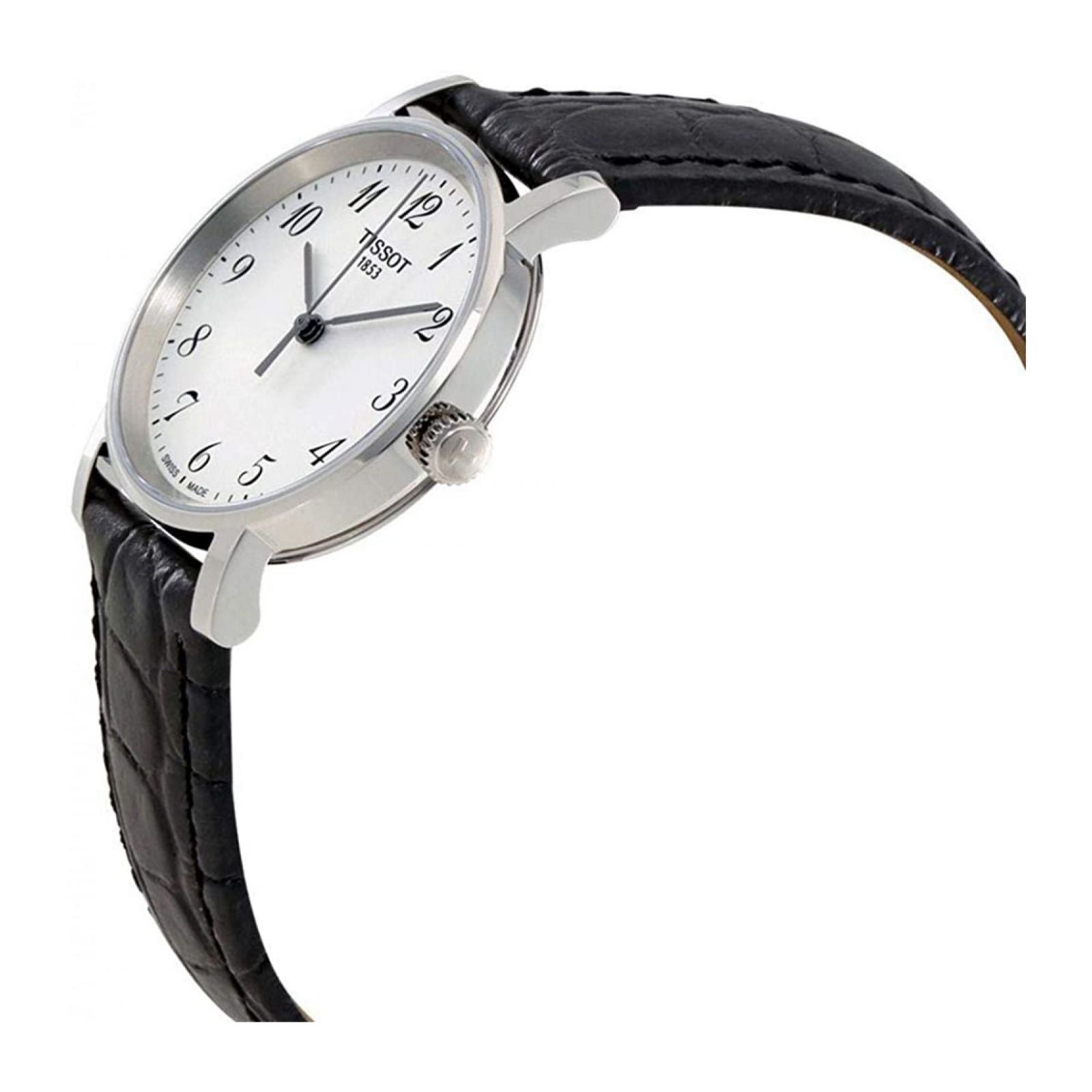  Shop Authentic Tissot Everytime Desire Medium White Dial Black Leather Strap Watch For Men - T109.410.16.032.00 - Luxxuri