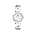 Tissot T Trend Flamingo Mother of Pearl Dial Silver Steel Strap Watch for Women - T094.210.11.116.00