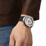  Shop Authentic Tissot T Race Chronograph White Dial Black Rubber Strap Watch For Men - T141.417.17.011.00 - Luxxuri