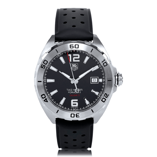 Shop Authentic Tag Heuer Formula 1 Automatic Black Dial Black Rubber Strap Watch for Men - WAZ2113.FT8023 - Luxxuri