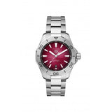  Shop Authentic Tag Heuer Aquaracer Professional 200 Automatic Red Dial Silver Steel Strap Watch for Men - WBP2114.BA0627 - Luxxuri