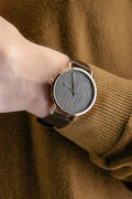  Shop Authentic Calvin Klein Even Grey Dial Brown Leather Strap Watch for Women - K7B236G3 - Luxxuri