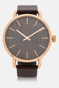  Shop Authentic Calvin Klein Even Grey Dial Brown Leather Strap Watch for Women - K7B216G3 - Luxxuri