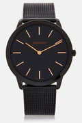  Shop Authentic Calvin Klein Minimal Black Dial Black Mesh Bracelet Watch for Men - K3M21421 - Luxxuri