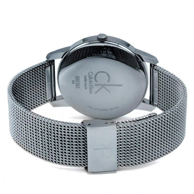  Shop Authentic Calvin Klein City Chronograph Black Dial Silver Mesh Bracelet Watch for Men - K2G2G121 - Luxxuri