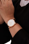  Shop Authentic Calvin Klein Posh Silver Dial Brown Leather Strap Watch for Men - K8Q316G6 - Luxxuri