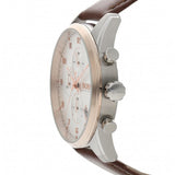  Shop Authentic Hugo Boss Skymaster White Dial Brown Leather Strap Watch for Men - 1513786 - Luxxuri
