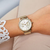  Shop Authentic Tommy Hilfiger Blake Quartz Gold Dial Gold Mesh Bracelet Watch for Women - 1782302 - Luxxuri
