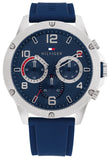  Shop Authentic Tommy Hilfiger Blaze Chronograph Blue Dial Blue Rubber Strap Watch For Men - 1792027 - Luxxuri