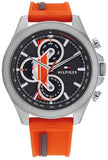  Shop Authentic Tommy Hilfiger Clark Chronograph Grey Dial Orange Rubber Strap Watch For Men - 1792084 - Luxxuri