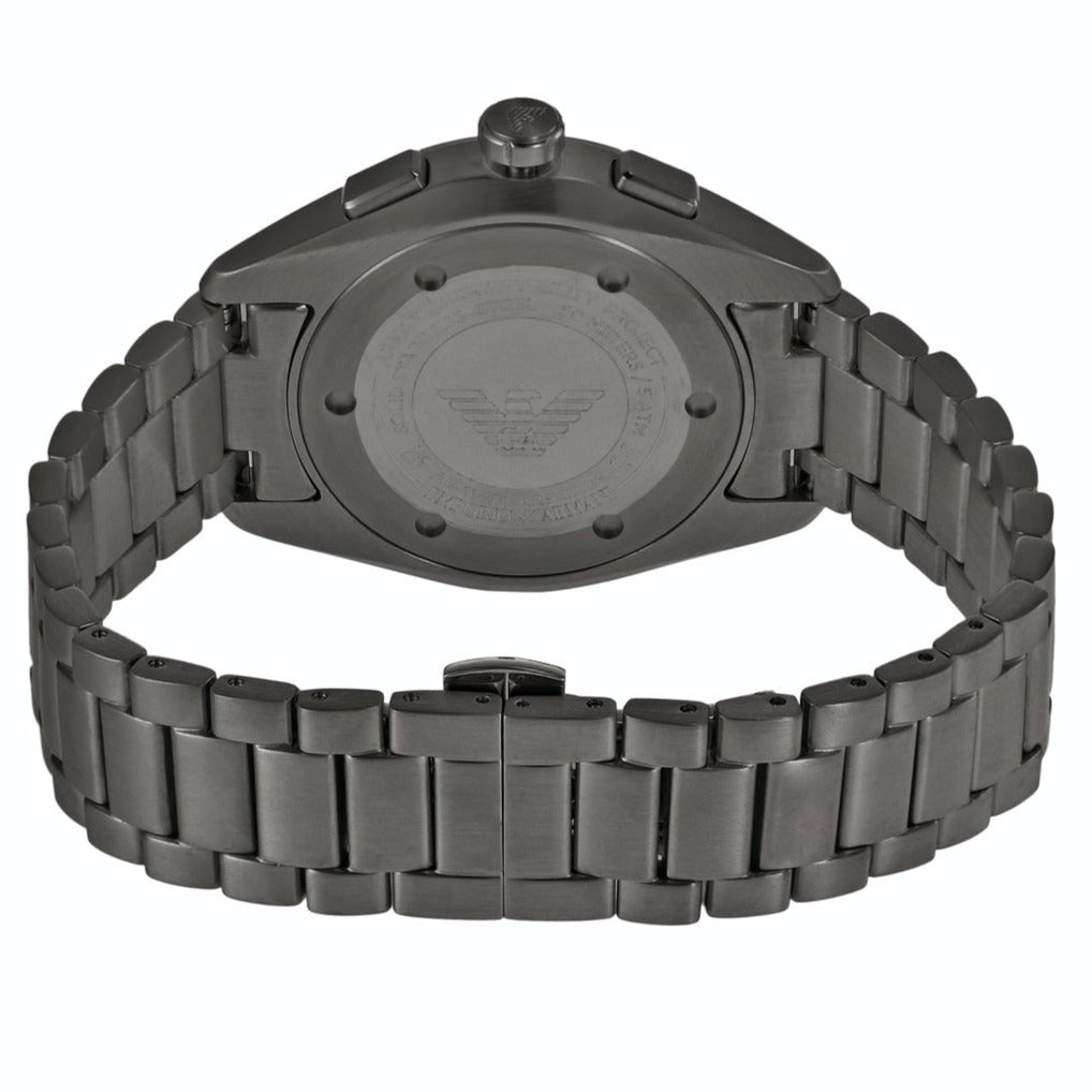  Shop Authentic Emporio Armani Chronograph Quartz Blue Dial Grey Steel Strap Watch For Men - AR11481 - Luxxuri