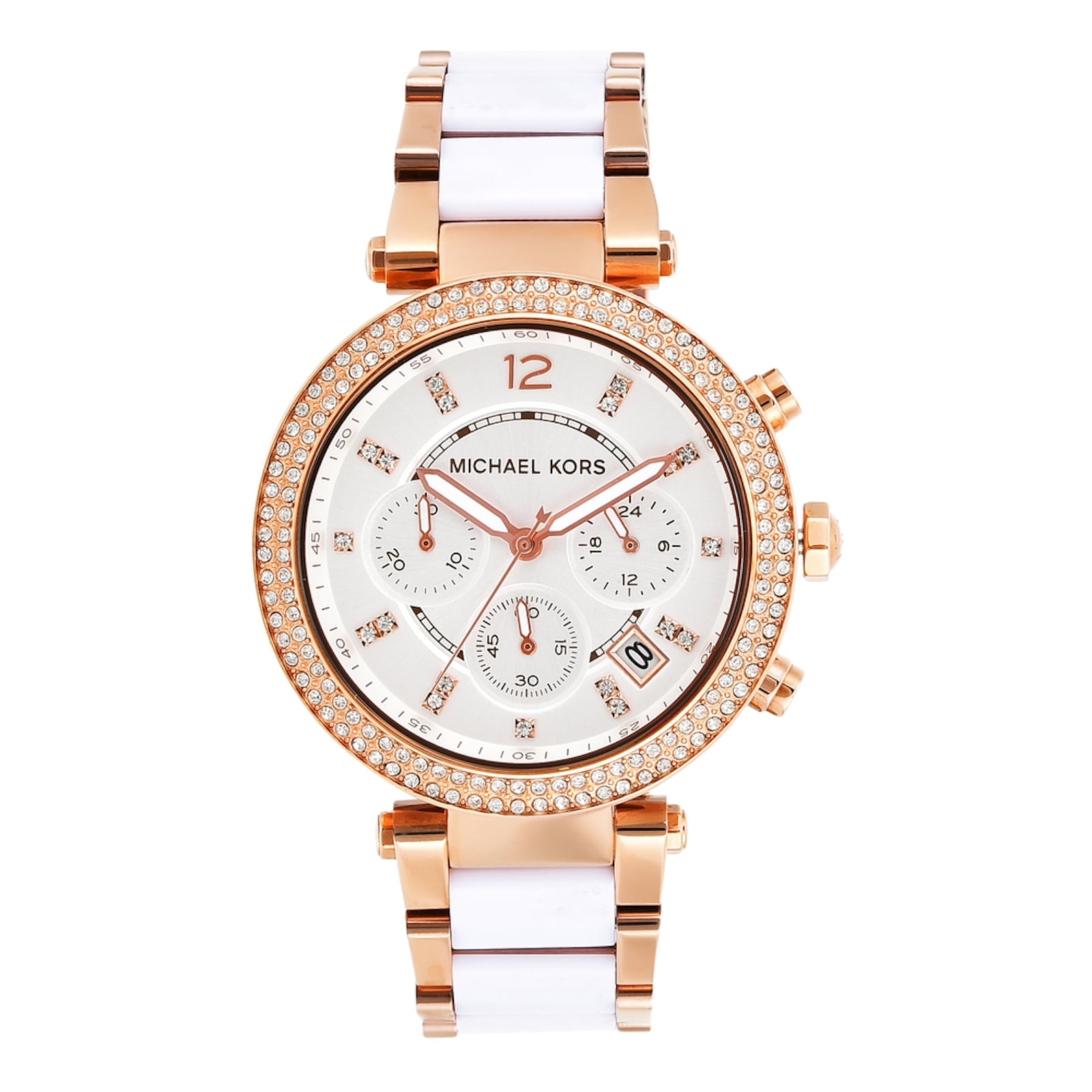  Shop Authentic Michael Kors Parker White Dial Two Tone Steel Strap Watch for Women - MK5774 - Luxxuri