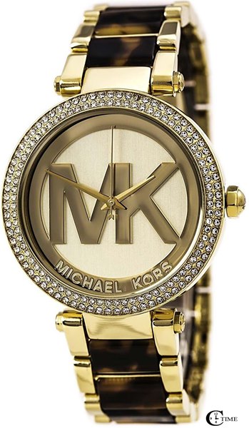  Shop Authentic Michael Kors Parker Chronograph Gold Dial Two Tone Steel Strap Watch for Women - MK6109 - Luxxuri