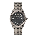  Shop Authentic Versace Greca Time Quartz Black Dial Grey Steel Strap Watch for Men  - VE3K00622 - Luxxuri