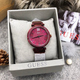  Shop Authentic Guess Soho Pink Dial Pink Mesh Bracelet Watch For Women - W0638L6 - Luxxuri