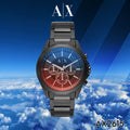  Shop Authentic Armani Exchange Drexler Chronograph Black Dial Black Steel Strap Watch For Men - AX2615 - Luxxuri