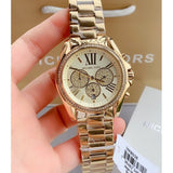  Shop Authentic Michael Kors Bradshaw Quartz Gold Dial Gold Steel Strap Watch For Women - MK6538 - Luxxuri