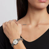  Shop Authentic Emporio Armani Donna Mother of Pearl Dial Silver Steel Strap Watch For Women - AR11204 - Luxxuri