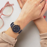  Shop Authentic Marc Jacobs Roxy Navy Blue Dial Blue Leather Strap Watch for Women - MJ1534 - Luxxuri