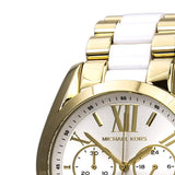  Shop Authentic Michael Kors Bradshaw Chronograph White Dial Two Tone Steel Strap Watch For Women - MK5743 - Luxxuri