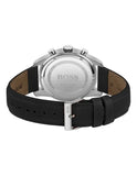  Shop Authentic Hugo Boss Skymaster Black Dial Black Leather Strap Watch for Men - 1513782 - Luxxuri