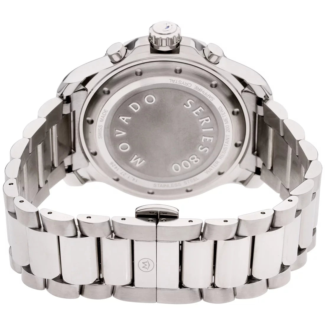  Shop Authentic Movado Series 800 Chronograph Black Dial Silver Steel Strap Watch For Men - 2600142 - Luxxuri