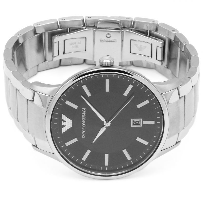  Shop Authentic Emporio Armani Renato Quartz Black Dial Silver Steel Strap Watch For Men - AR11181 - Luxxuri