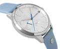 Shop Authentic Tommy Hilfiger Brooke Silver Dial Blue Leather Strap Watch for Women - 1782023 - Luxxuri