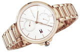  Shop Authentic Tommy Hilfiger Angela Quartz White Dial Rose Gold Steel Strap Watch for Women - 1782124 - Luxxuri