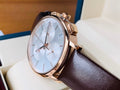  Shop Authentic Calvin Klein Posh Chronograph White Dial Brown Leather Strap Watch for Men - K8Q376G6 - Luxxuri