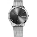  Shop Authentic Calvin Klein Minimal Black Dial Silver Mesh Bracelet Watch for Men - K3M21123 - Luxxuri