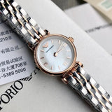  Shop Authentic Emporio Armani Mother of Pearl Dial Two Tone Steel Strap Watch For Women - AR1689 - Luxxuri