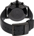  Shop Authentic Calvin Klein Post Minimal Chronograph Black Dial Black Leather Strap Watch for Men - K7627401 - Luxxuri