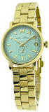  Shop Authentic Marc Jacobs Baker Mint Green Dial Gold Steel Strap Watch for Women - MBM3284 - Luxxuri