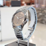  Shop Authentic Gucci G Timeless Brown Dial Silver Steel Strap Watch For Men - YA126445 - Luxxuri