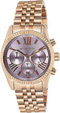  Shop Authentic Michael Kors Lexington Purple Dial Rose Gold Steel Strap Watch For Women - MK6207 - Luxxuri