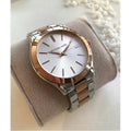  Shop Authentic Michael Kors Runway White Dial Two Tone Stainless Steel Strp Watch for Women - MK3204A - Luxxuri