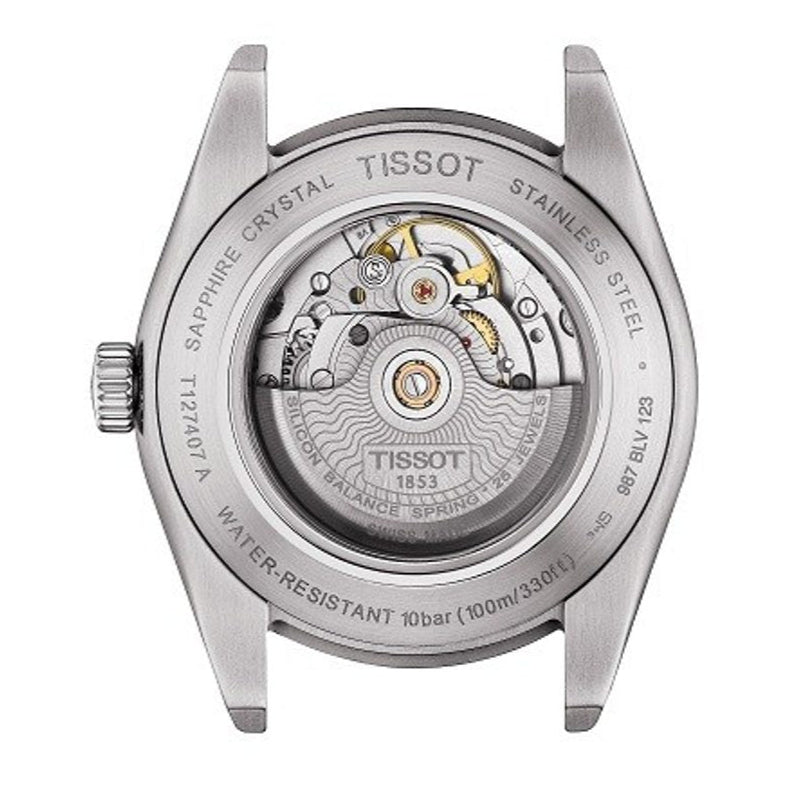  Shop Authentic Tissot Gentleman Powermatic 80 Silicium Black Dial Black Leather Strap Watch For Men - T127.407.16.051.00 - Luxxuri