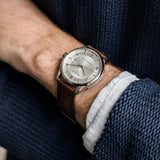  Shop Authentic Tissot Luxury Powermatic 80 Silver Dial Brown Leather Strap Watch For Men - T086.407.16.037.00 - Luxxuri