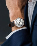  Shop Authentic Tissot Carson Premium Powermatic 80 Silver Dial Brown Leather Strap Watch For Men - T122.407.36.033.00 - Luxxuri