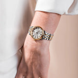  Shop Authentic Tissot T Classic Desire White Dial Two Tone Watch For Men - T52.2.481.13 - Luxxuri