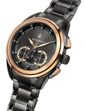  Shop Authentic Maserati Traguardo 45mm Gun Metal Stainless Steel Black Watch For Men - R8873612016 - Luxxuri