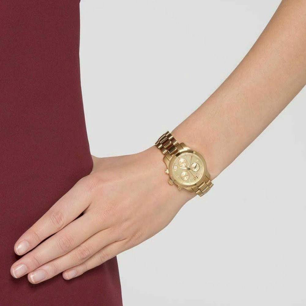  Shop Authentic Michael Kors Runway Gold Dial Gold Steel Strap Watch for Women - MK5384 - Luxxuri