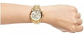  Shop Authentic Michael Kors Lexington Quartz Gold Dial Gold Steel Strap Watch For Women - MK6267 - Luxxuri