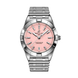  Shop Authentic Breitling Chronomat 32 Diamonds Pink Dial Silver Steel Strap Watch for Women - A77310101K1A1 - Luxxuri
