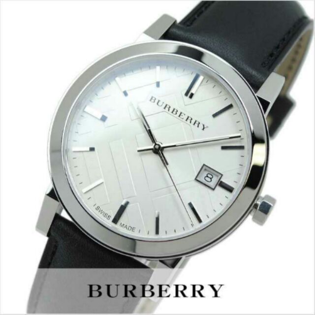  Shop Authentic Burberry The City White Dial Black Leather Strap Watch for Men - BU9008 - Luxxuri
