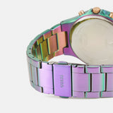  Shop Authentic Guess Sparkler Silver Dial Purple Steel Strap Watch For Women - GW0111L5 - Luxxuri