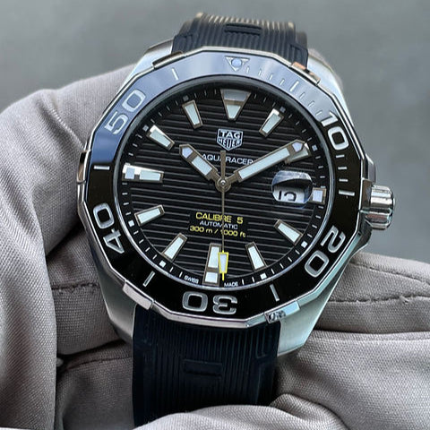  Shop Authentic Tag Heuer Aquaracer Black Dial Watch for Men - WAY201A.FT6142 - Luxxuri