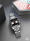  Shop Authentic Tag Heuer Monaco Automatic Chronograph Black Dial Silver Steel Strap Watch for Men - CBL2113.BA0644 - Luxxuri